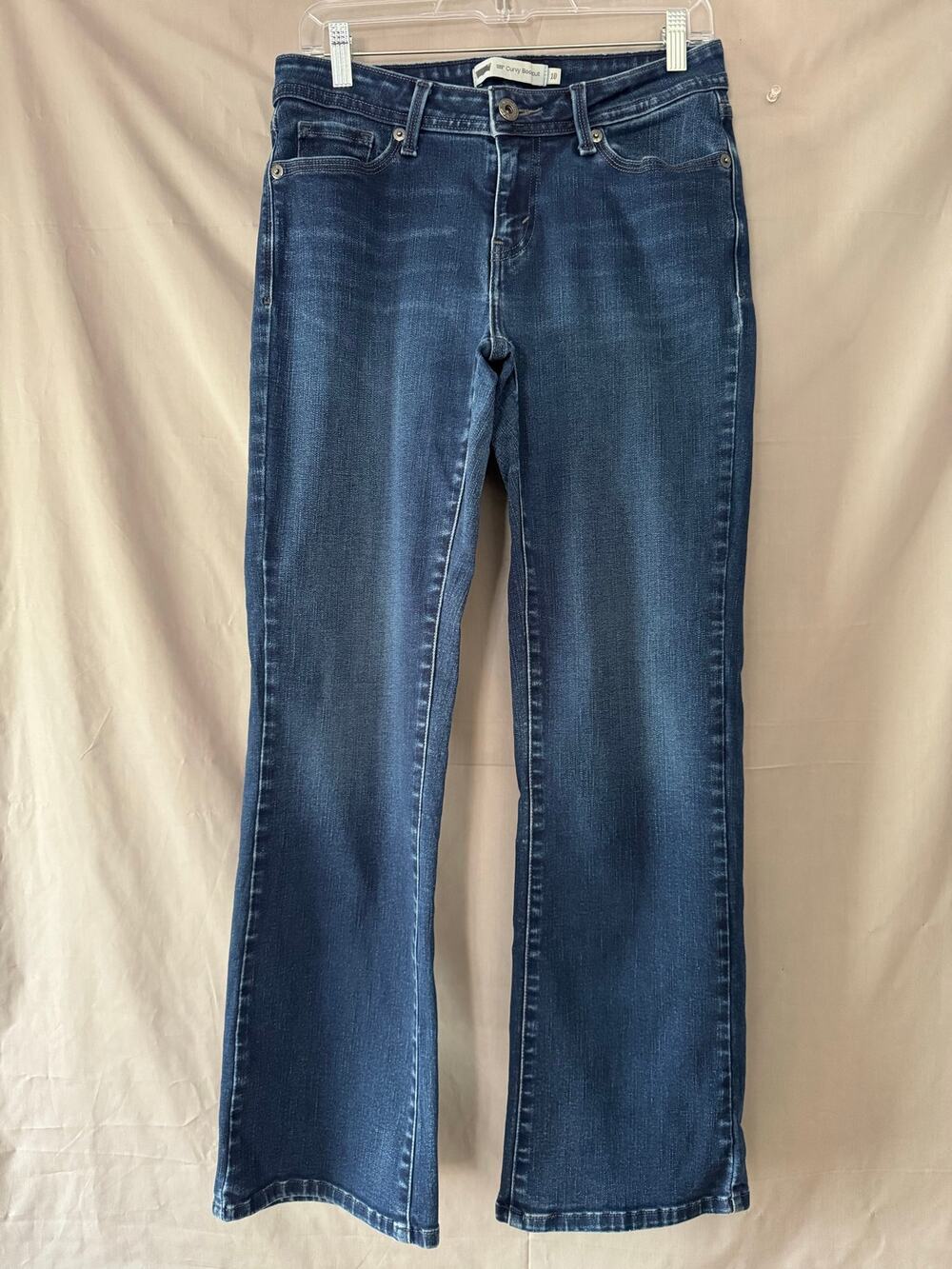Levi’s 529 Curvy Bootcut Jeans Women’s Dark Indigo Blue Stretch Denim, Size 10